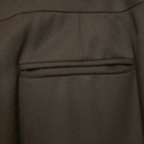 Lafayette 148 Black Virgin Wool Blend Straight Leg Career Trouser Pant Size 10 - Picture 6 of 10